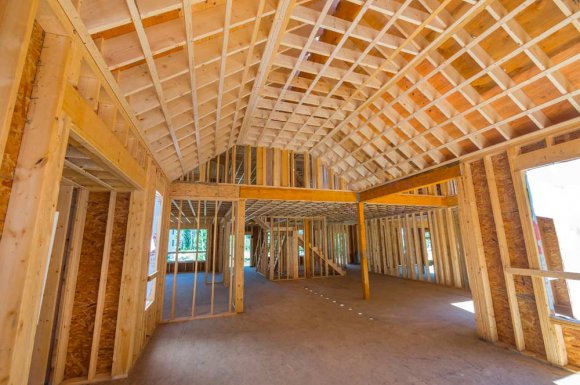 Construction d'une maison à ossature bois Renage AFD Charpente